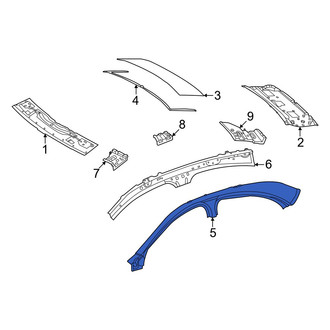 Mercedes-Benz OE - Right Outer Roof Side Rail