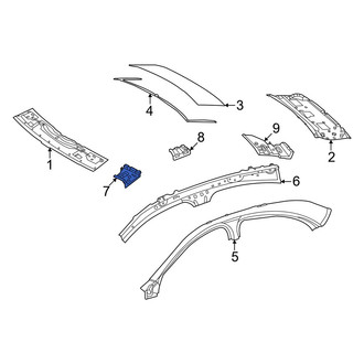 Mercedes-Benz OE - Front Right Roof Side Rail Bracket