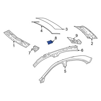 Mercedes-Benz OE - Center Left Roof Side Rail Bracket