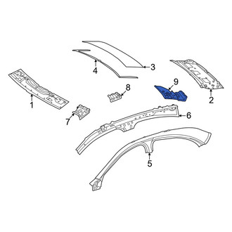 Mercedes-Benz OE - Rear Left Roof Side Rail Bracket