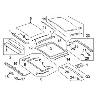 Mercedes-Benz OE - Sunroof Cover
