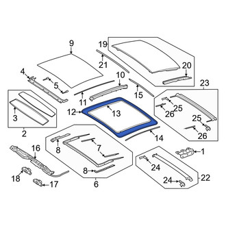 Mercedes-Benz OE - Outer Sunroof Seal
