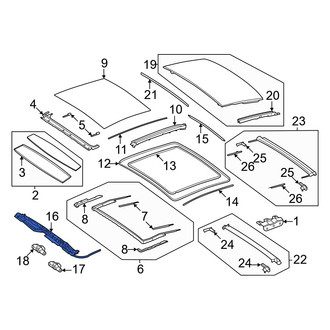 Mercedes-Benz OE - Sunroof Frame
