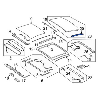 Mercedes-Benz OE - Sunroof Guide Jaw