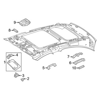 Mercedes-Benz OE - Roof - Interior Trim (Sunvisor, Grip Handle & Lamps)