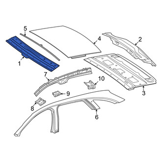 Mercedes-Benz OE - Front Roof Header Panel
