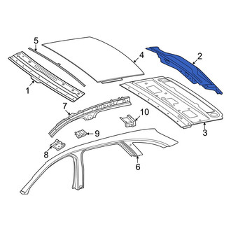 Mercedes-Benz OE - Rear Roof Header Panel