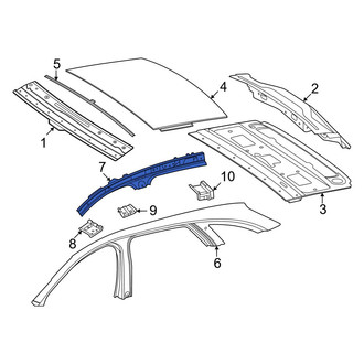 Mercedes-Benz OE - Left Inner Roof Side Rail