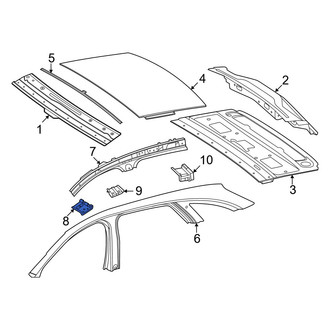 Mercedes-Benz OE - Front Left Roof Side Rail Bracket