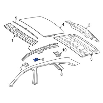Mercedes-Benz OE - Center Right Roof Side Rail Bracket