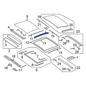 Mercedes-Benz OE - Left Sunroof Slide