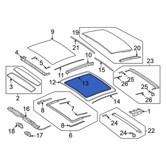 Mercedes-Benz OE - Inner Sunroof Seal