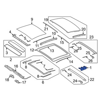 Mercedes-Benz OE - Left Sunroof Frame Bracket