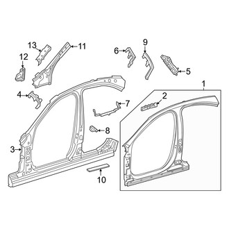 Mercedes-Benz OE - Pillars, Rocker & Floor - Aperture Panel