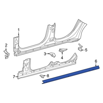 Mercedes-Benz OE - Left Rocker Panel Reinforcement