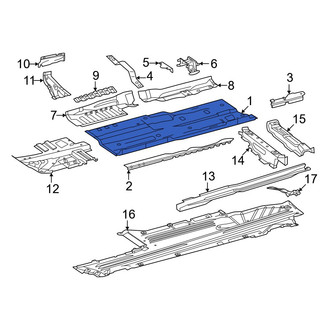 Mercedes-Benz OE - Front Right Floor Pan