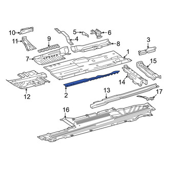 Mercedes-Benz OE - Rear Floor Pan Reinforcement