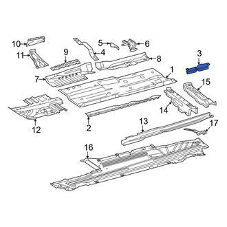 Mercedes-Benz OE - Floor Pan Reinforcement