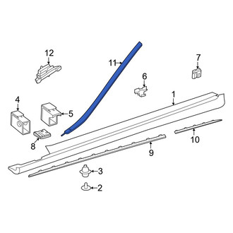 Mercedes-Benz OE - Front Right Windshield Molding