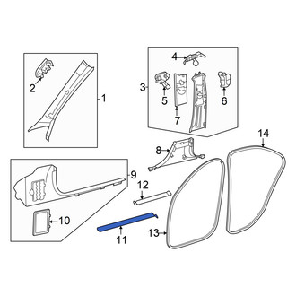 Mercedes-Benz OE - Front Door Sill Plate