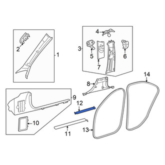 Mercedes-Benz OE - Rear Left Door Sill Plate