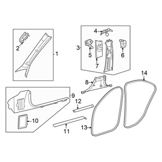 Mercedes-Benz OE - Pillars, Rocker & Floor - Interior Trim