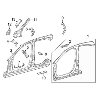 Mercedes-Benz OE - Pillars, Rocker & Floor - Aperture Panel