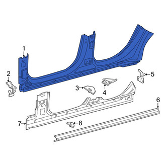 Mercedes-Benz OE - Left Outer Rocker Panel
