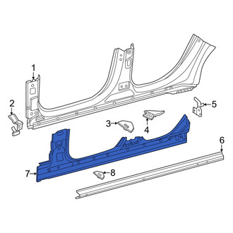 Mercedes-Benz OE - Left Inner Rocker Panel