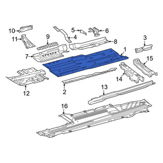 Mercedes-Benz OE - Front Left Floor Pan