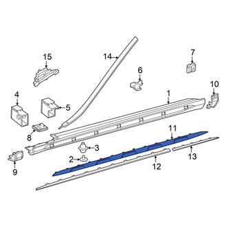 Mercedes-Benz OE - Left Rocker Panel Molding Trim Insert