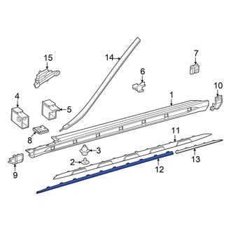 Mercedes-Benz OE - Front Right Rocker Panel Molding Trim Insert