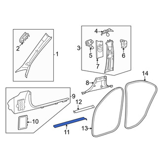 Mercedes-Benz OE - Front Door Sill Plate