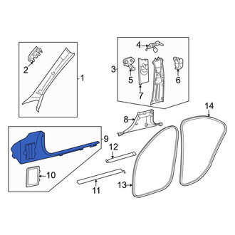Mercedes-Benz OE - Left Kick Panel Trim