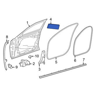 Mercedes-Benz OE - Front Door Panel Insulation