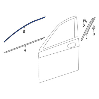 Mercedes-Benz OE - Front Left Door Reveal Molding