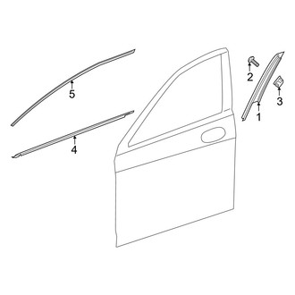 Mercedes-Benz OE - Front Door - Exterior Trim