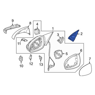 Mercedes-Benz OE - Right Outer Door Mirror Seal
