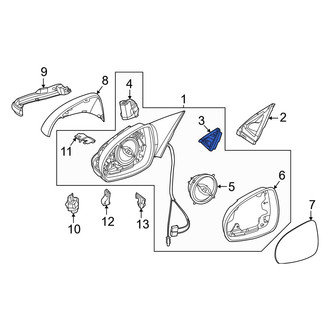 Mercedes-Benz OE - Right Inner Door Mirror Seal