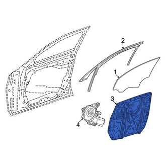 Mercedes-Benz OE - Front Left Door Panel Carrier