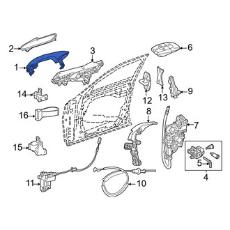 Mercedes-Benz OE - Front Right Outer Exterior Door Handle