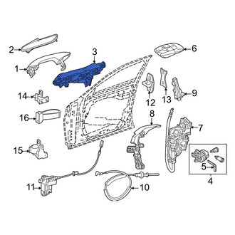 Mercedes-Benz OE - Front Right Exterior Door Handle Base
