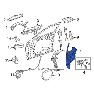 Mercedes-Benz OE - Front Left Door Latch Assembly