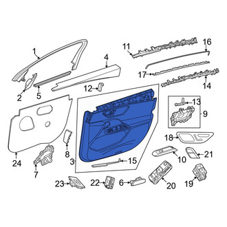 Mercedes-Benz OE - Front Left Lower Inner Door Interior Trim Panel