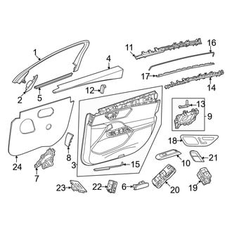 Mercedes-Benz OE - Front Door - Interior Trim