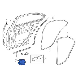 Mercedes-Benz OE - Rear Right Door Panel Insulation