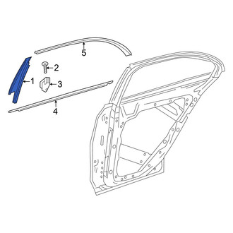 Mercedes-Benz OE - Rear Left Door Applique