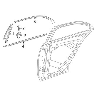Mercedes-Benz OE - Rear Door - Exterior Trim