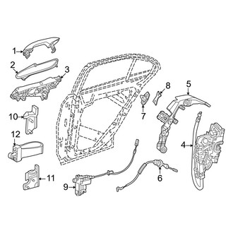 Mercedes-Benz OE - Rear Door - Lock & Hardware