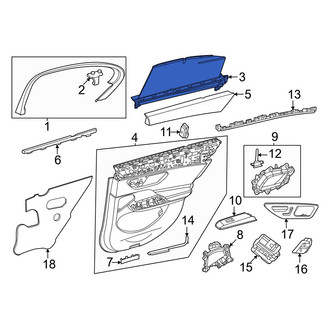Mercedes-Benz OE - Rear Left Door Glass Sunshade